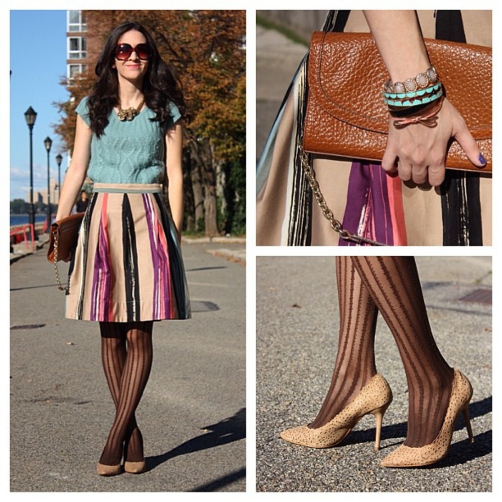 Anthropologie Corey Lynn Calter Stripe Skirt